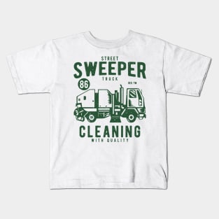 Street Sweeper Truck Kids T-Shirt